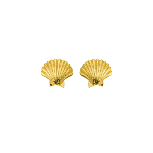 1. “Sea Scallop” Earrings gold BRASS Workshop ssd14