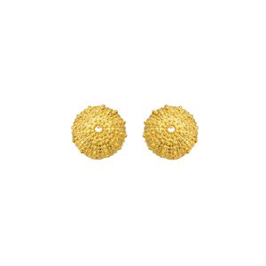 1. Mini "sea urchin" earrings gold