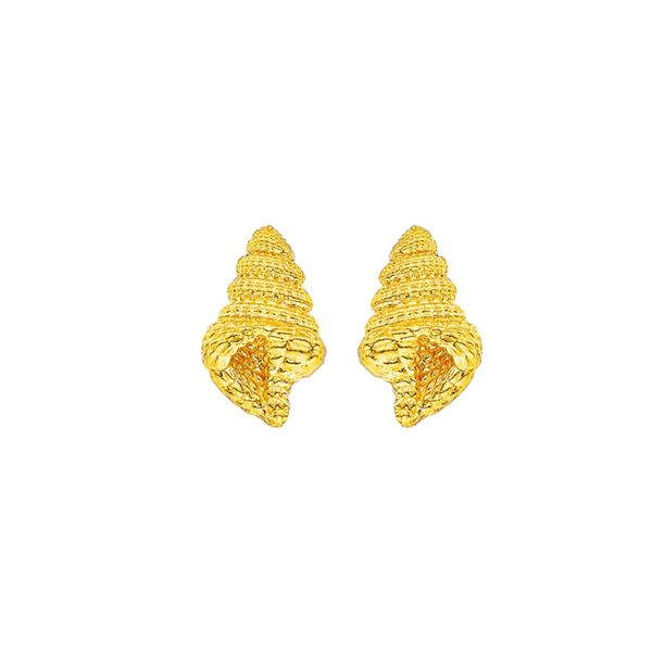 2. Orecchini mini “conchiglia” oro BRASS Workshop ssd67