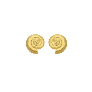 2. Mini "sea snail" earrings gold