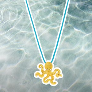 2. “Octopus” thread necklace Turquoise