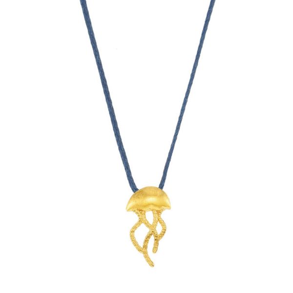 2. Collana filo “medusa” blu BRASS Workshop mjf02