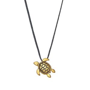1. Sea turtle thread necklace Blue
