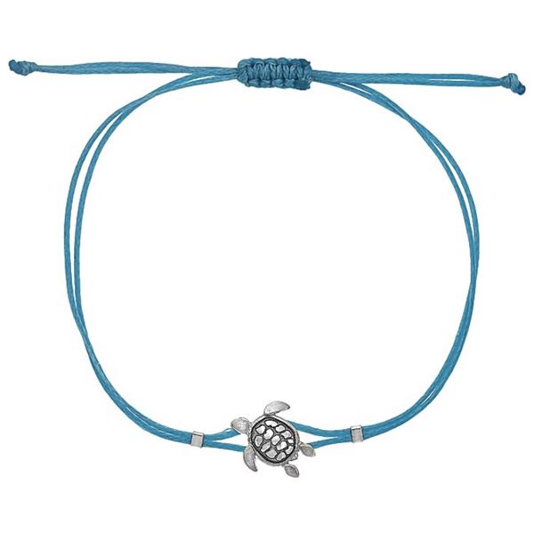 Sea turtle string bracelet Turquoise BRASS Workshop