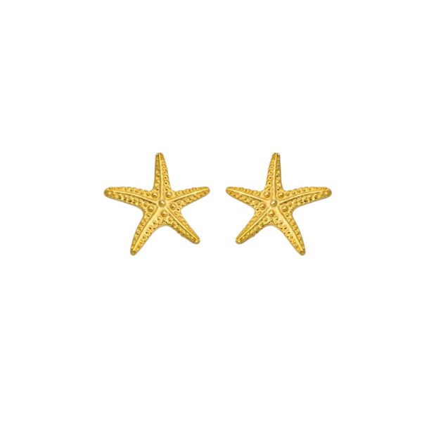 1. Orecchini mini “stella di mare” oro BRASS Workshop ssd13