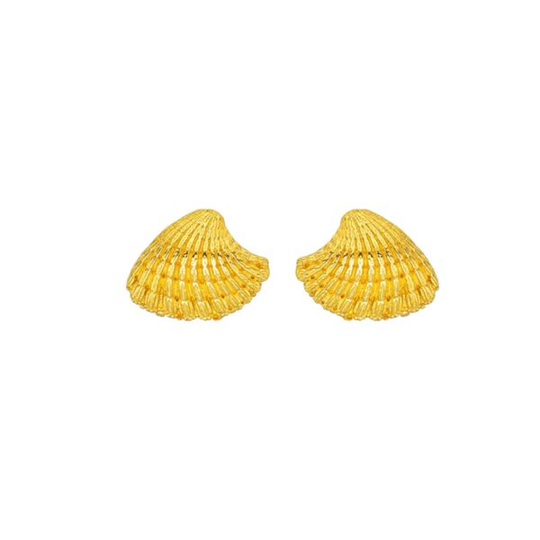 1. Orecchini mini “vongola di mare” oro BRASS Workshop ssd68