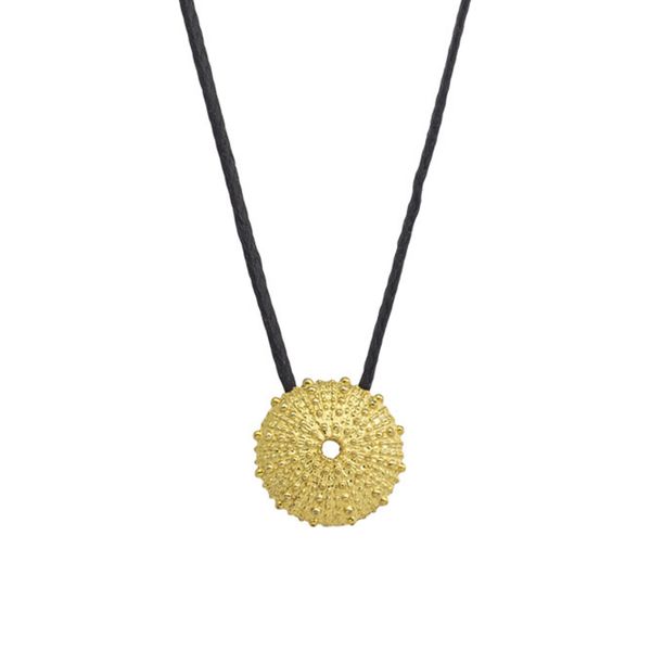 1. Collana filo “riccio di mare” nero BRASS Workshop msd08