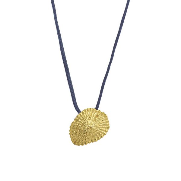 1. “Sea limpet” thread necklace blue BRASS Workshop msd10
