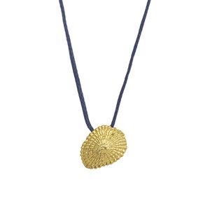 1. “Sea limpet” thread necklace blue
