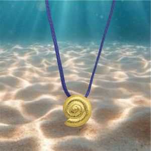 2. Collana filo “lumaca di mare” blu