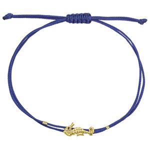 1. “Seahorse” string bracelet Blue