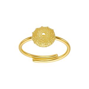 1. Adjustable “sea urchin” ring gold