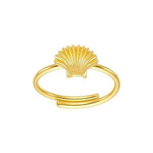 3. Anello regolabile “capesante di mare” oro