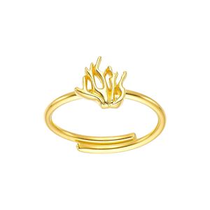 1. Anello regolabile “barriera corallina” oro