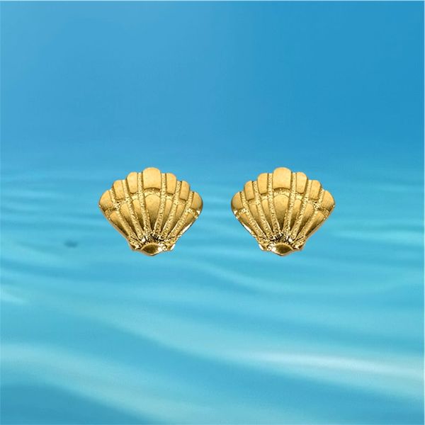 1. Orecchini piccola “conchiglia” oro BRASS Workshop sss08