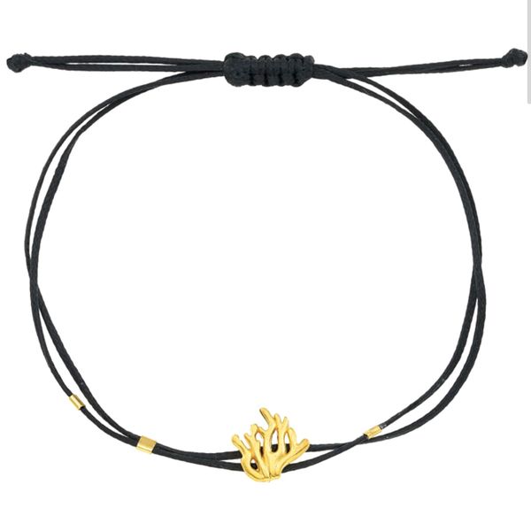1. “Coral Reef” String Bracelet black BRASS Workshop bsd64