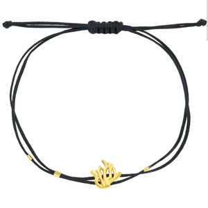 1. “Coral Reef” String Bracelet black