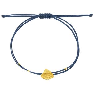 1. Bracciale stringa “vongola di mare” blu