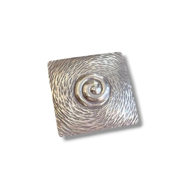 Pendente quadro spirale grigio argento BRASS Workshop
