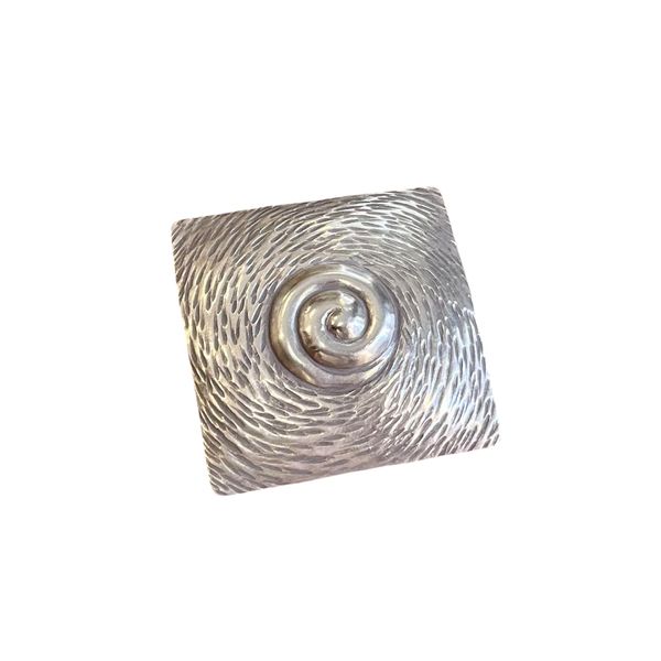 1. Pendente quadro spirale grigio argento BRASS Workshop m26p01