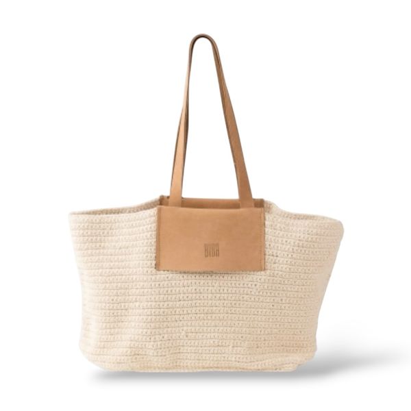 1. Borsa piccola shopper BIBA CALEDONIA naturale BIBA cal2b