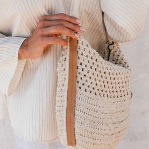 1. Borsa a tracolla BIBA TUBBATAHA naturale