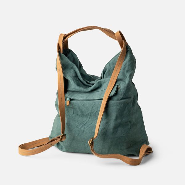 3. Borsa zaino 2 in 1 BIBA LOTUS verde acqua BIBA lot1b