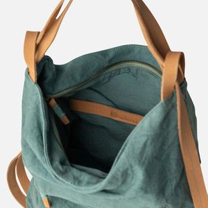 2. Borsa zaino 2 in 1 BIBA LOTUS verde acqua