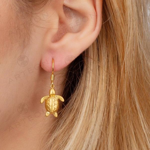 2. Orecchini pendenti "tartarughe marine" oro Arteon 51445-330