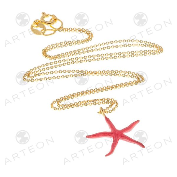 3. Enamelled "starfish" necklace gold Arteon 34069-049