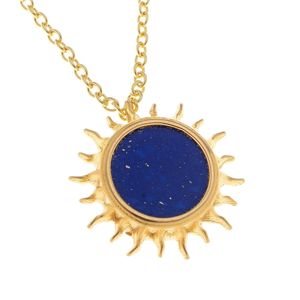 1. Collana "sole" lapis oro
