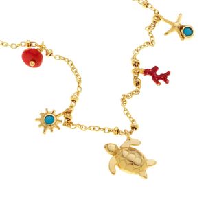 1. Mini "Sea Turtle" Pendant Necklace gold