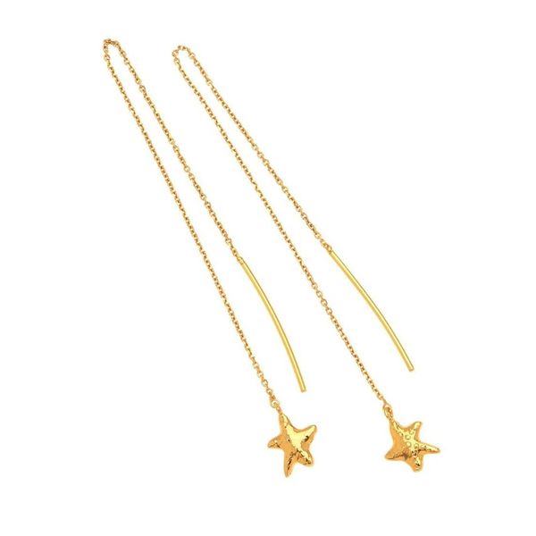 1. "Starfish" chain earrings gold Arteon 50945-000