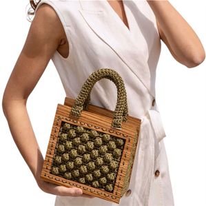 2. Armonia Crochet Mini Tote Bag olive green