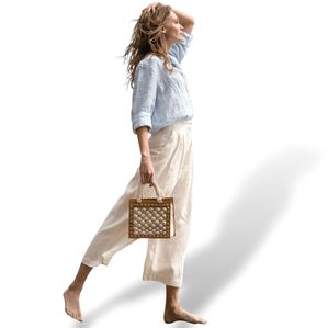 3. Mini borsa tote all'uncinetto Armonia avorio