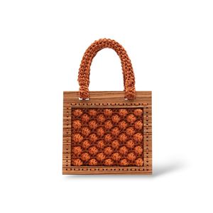 1. Armonia Crochet Mini Tote Bag orange