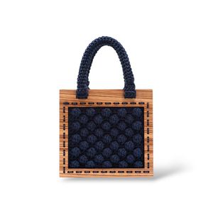2. Armonia Crochet Mini Tote Bag navy blue