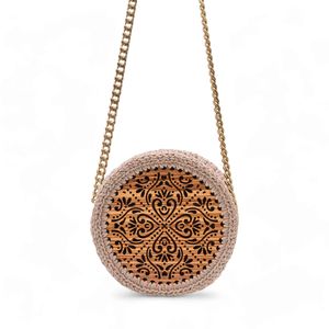 2. Borsa tonda uncinetto Ioni beige