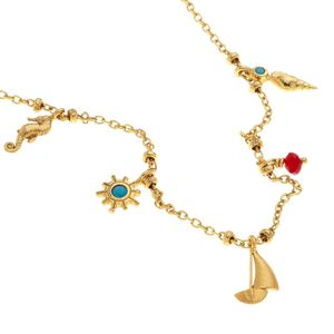 1. Mini "Sailboat" Pendant Necklace gold
