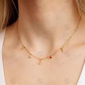 2. Mini "Sailboat" Pendant Necklace gold