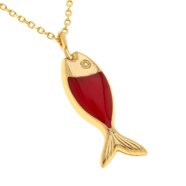 1. Collana "pesce" smaltato rosso Arteon 34206-040