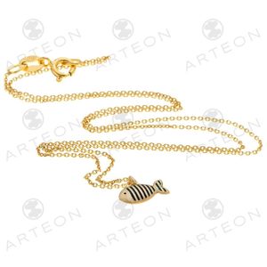 2. Collana mini "pesce" blu