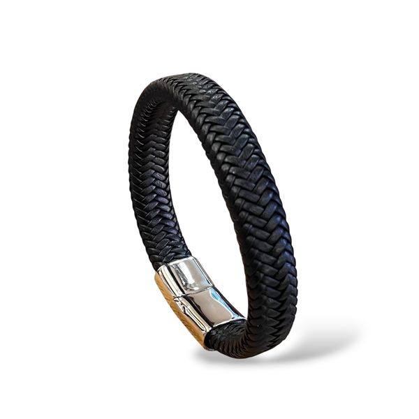 Bracciale “intrecciato” Marrone scuro BRASS Workshop
