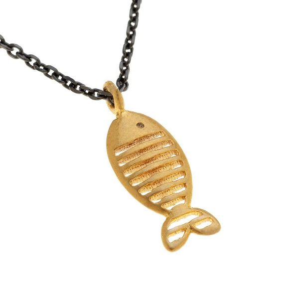 Mini "fish" necklace gold Arteon
