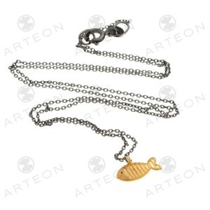 2. Mini "fish" sea necklace gold