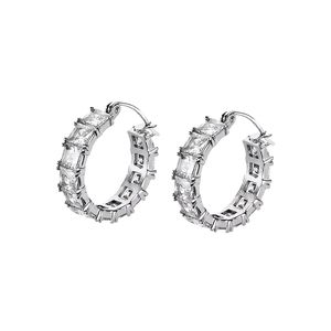 1. Earrings LS2571 steel gray