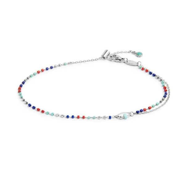1. Miyuki chain anklet multicolored Marlù Gioielli 20cv099