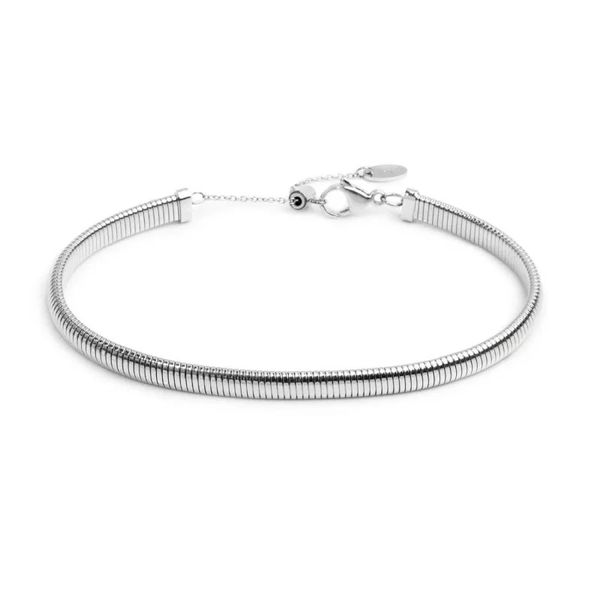 1. Tubogas knitted anklet steel gray Marlù Gioielli 20cv111