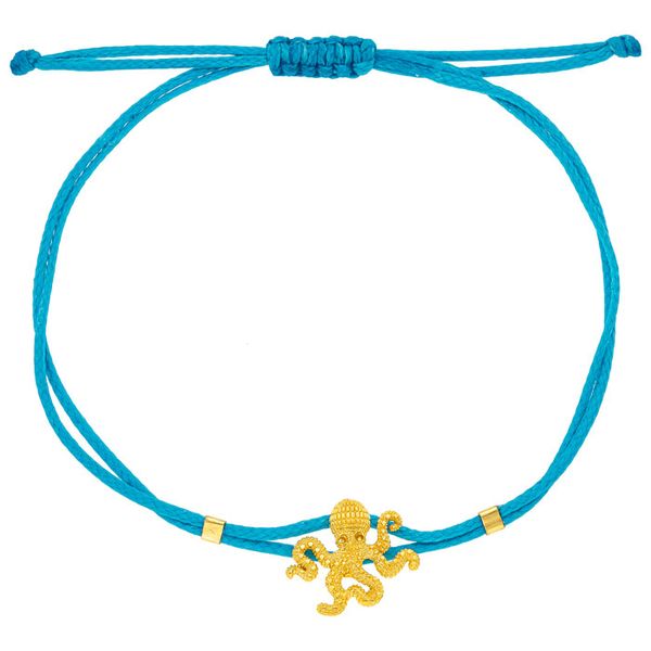 1. "Sea Octopus" String Bracelet turquoise BRASS Workshop bxt06