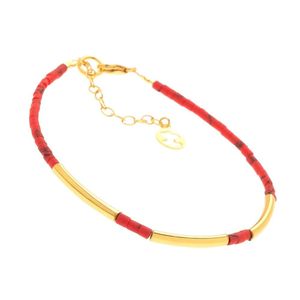1. Synthetic bracelet and elements red